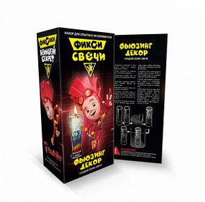 Набор для экспериментов из серии Фикси-опыты - набор малый для создания гелевых свечей Фьюзинг декор (Висма, 729пл)